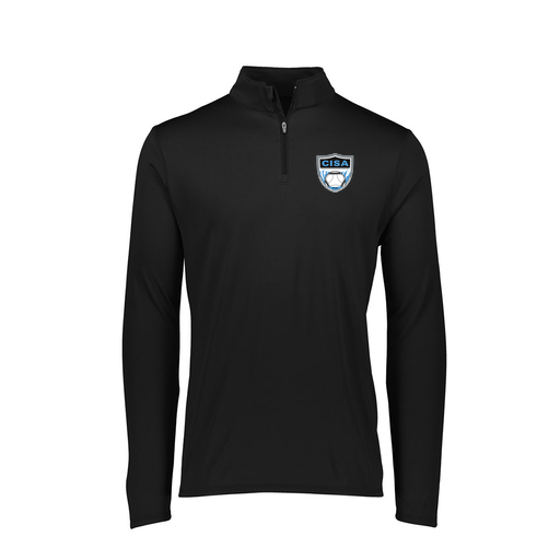[FTLQFLBK-FAXS-LOGO1] Decker Women's Flex-Lite 1/4 Zip Shirt (Female Adult XS, Black)