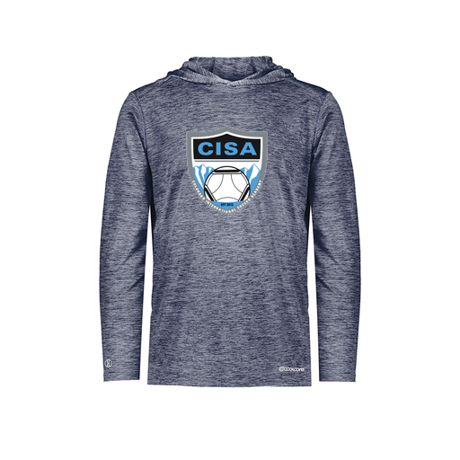 [FOLHCGNV-AS-LOGO1] Decker Men's Charge Hoodie (Adult S, Navy)