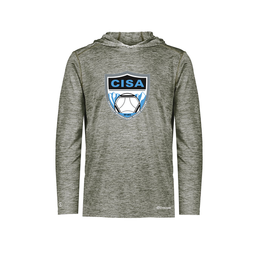 [FOLHCGGY-YS-LOGO1] Decker Youth Charge Hoodie (Youth S, Gray)