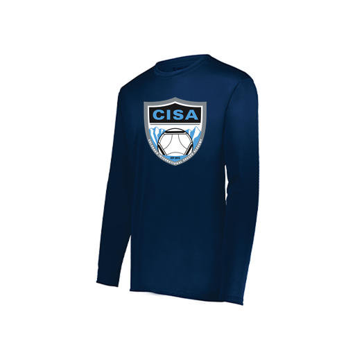 [222822.065.XS-LOGO1] Men's LS Smooth Sport Shirt (Adult XS, Navy)