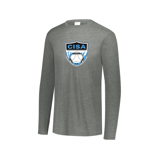[FTLCUBGY-AXS-LOGO1] Decker Men's Tri-Blend T-Shirt - Long Sleeve (Adult XS, Gray)