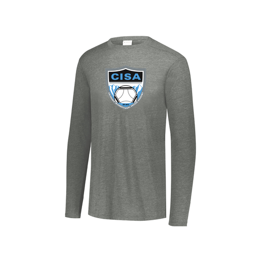 [FTLCUBGY-YS-LOGO1] Decker Youth Tri-Blend T-Shirt - Long Sleeve (Youth S, Gray)